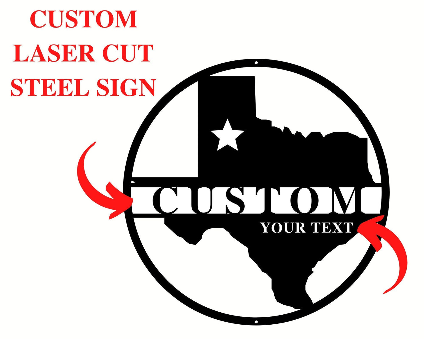 Custom Texas Metal Sign, Last Name Metal Sign, Metal Established Family Sign, Custom Texas Signs, Texas Metal Wall Art, Texas Home Decor