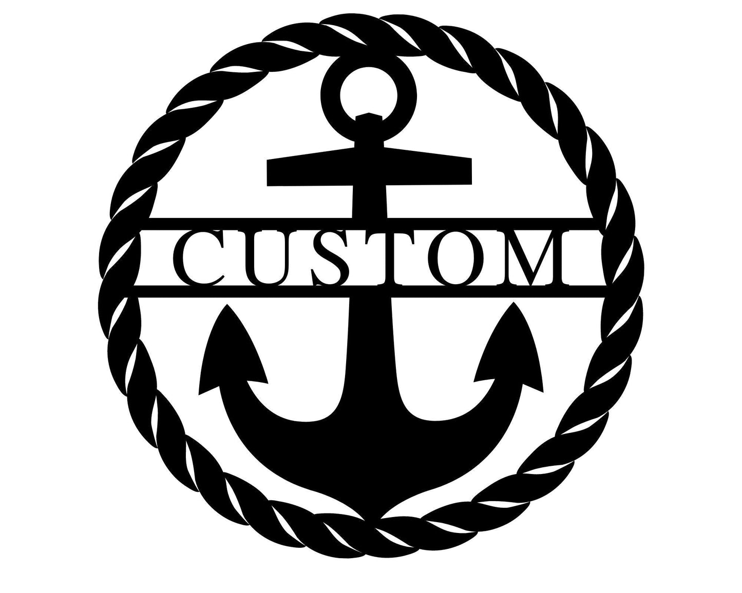 Personalized Metal Anchor Sign, Beach House Sign Personalized, Anchor Wall Decor, Family Name Metal Sign, Last Name Sign, Front Porch Sign