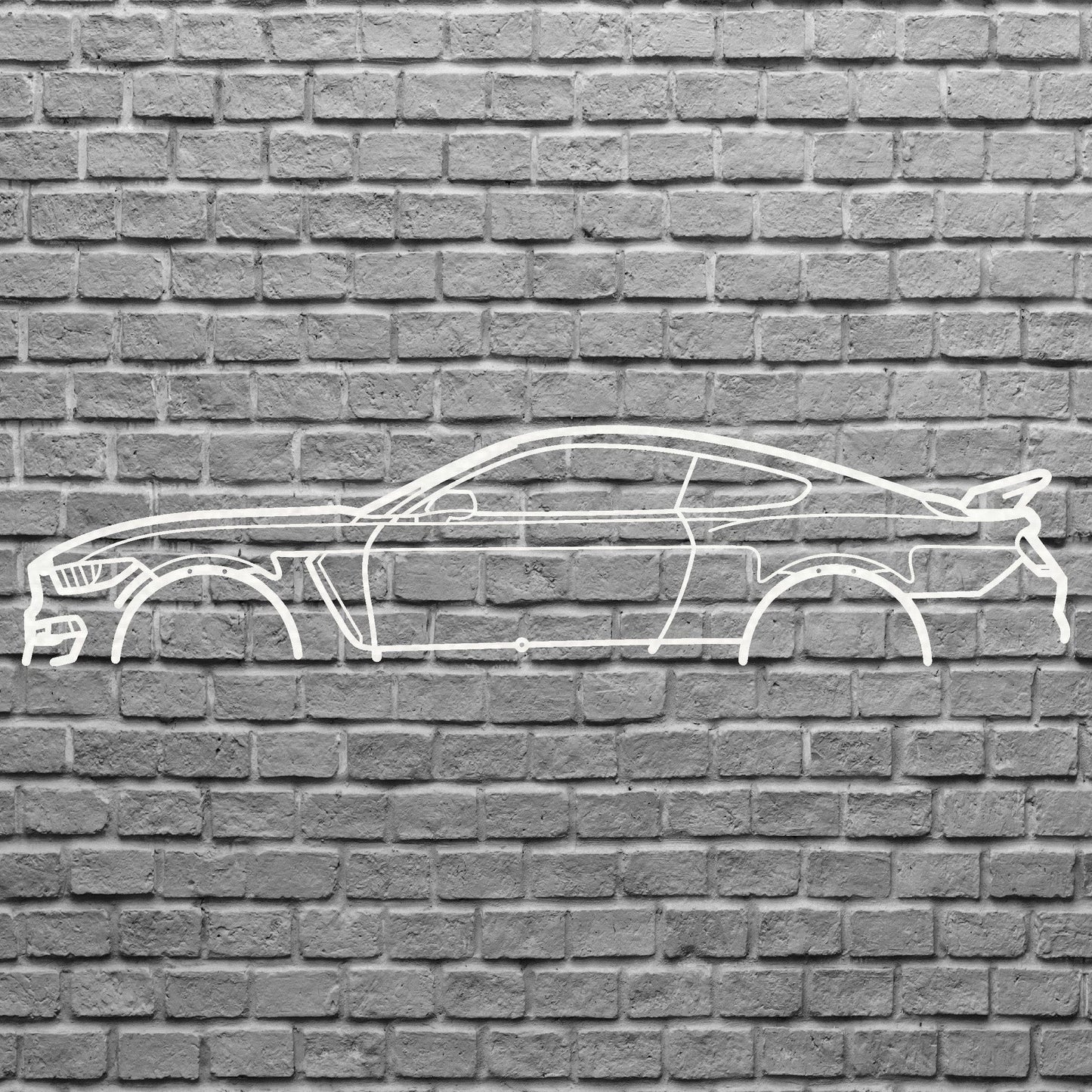 Metal Car Sign, Geometric Wall Art Above Bed Decor, Sign Gift For Father Garage, Laser Cut Metal Wall Decor