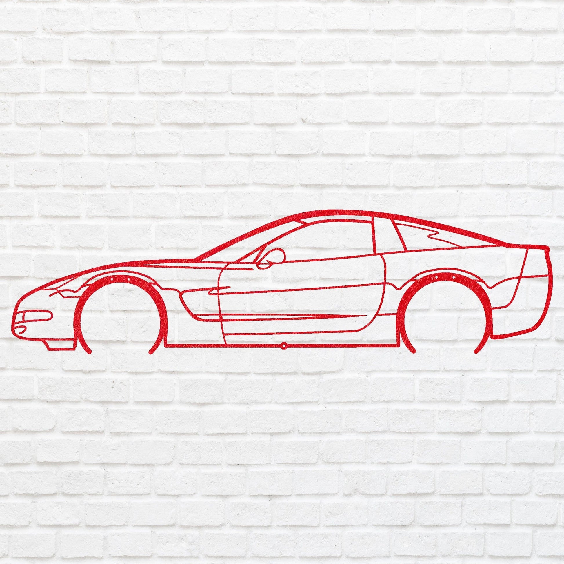 Metal Car, Geometric Wall Art, Metal Sign Fathers Garage Decor, Wall Art Gifts For Mechanic, Metal Wall Sign