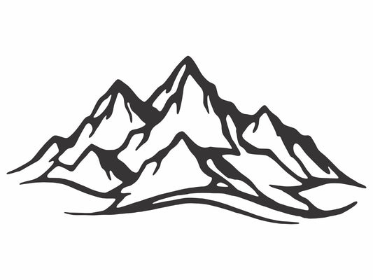Yosemite Mountains Metal Wall Art, Nature Wall Art, Geometric Wall Art, Livingroom Wall Art, Laser Cut Wall Art, Housewarming Gift