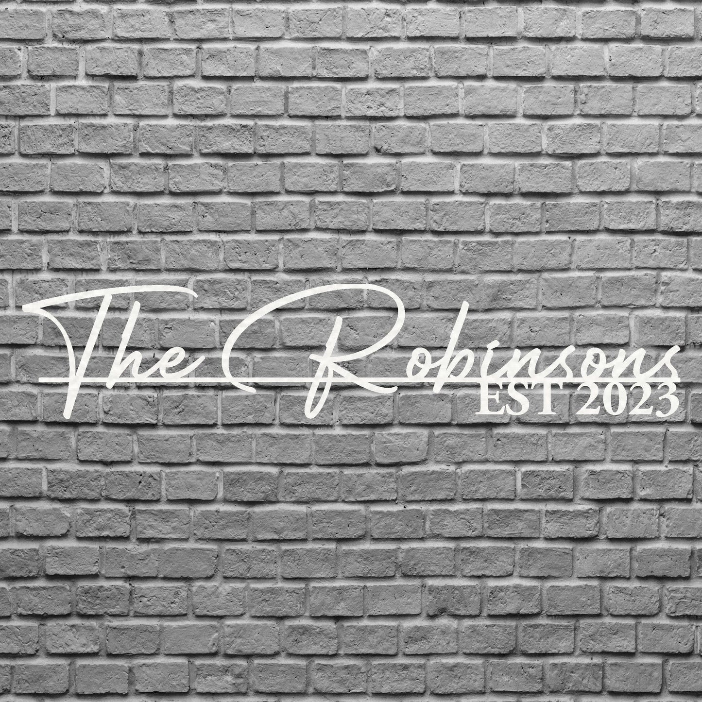 Family Name Sign, Custom Laser Cut Metal Sign, Outdoor Name Sign, Family Wall Decor, Metal Monogram Sign, Metal Artwork