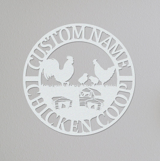 Custom Chicken Coop Sign Name,Gift For Farmer,Chicken Coop Sign,Chicken Coop Decor,Personalized Hen House Sign,Chicken Farm House Decor