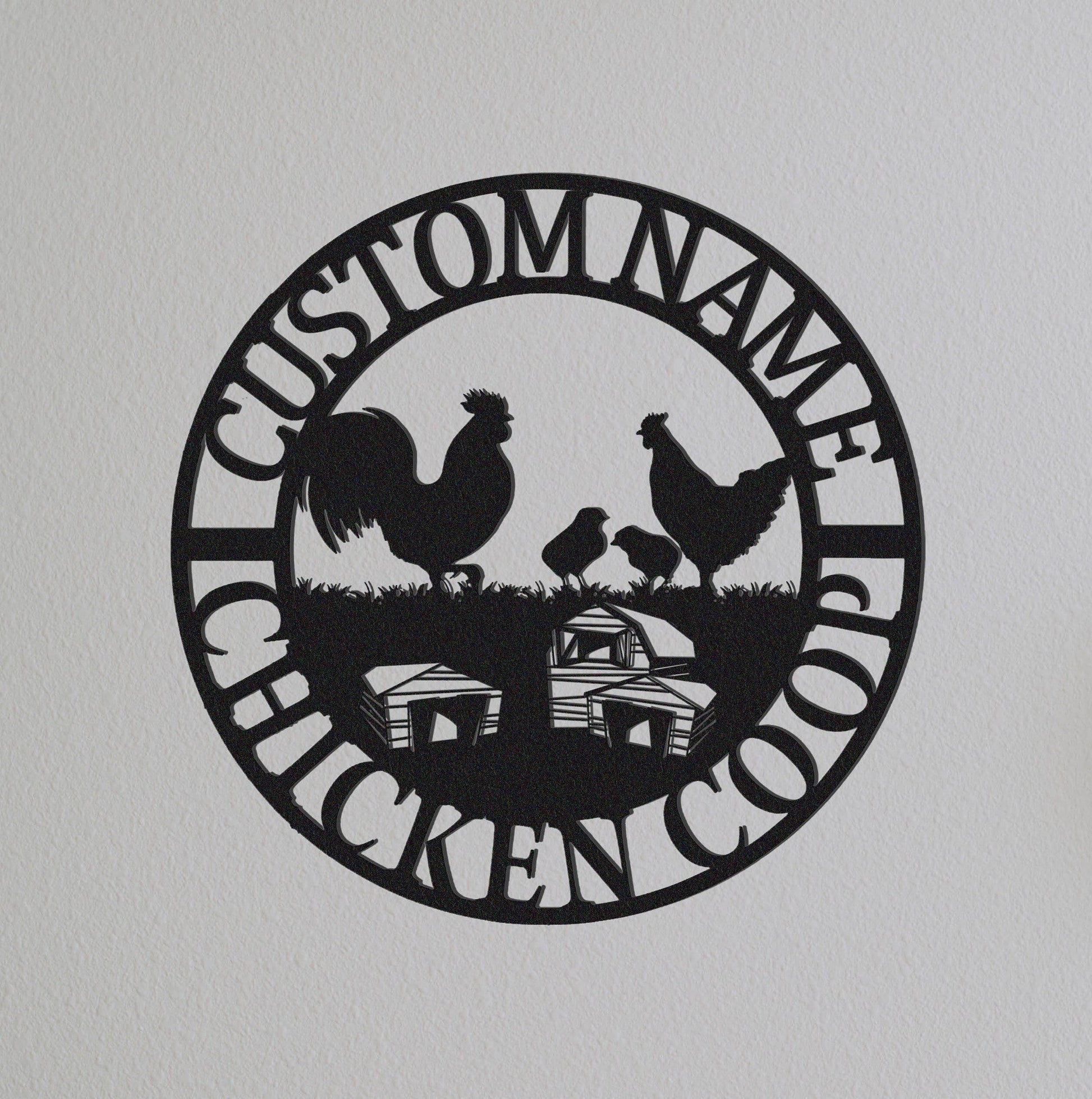 Custom Chicken Coop Sign Name,Gift For Farmer,Chicken Coop Sign,Chicken Coop Decor,Personalized Hen House Sign,Chicken Farm House Decor