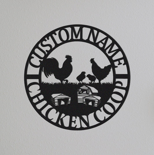 Custom Chicken Coop Sign Name,Gift For Farmer,Chicken Coop Sign,Chicken Coop Decor,Personalized Hen House Sign,Chicken Farm House Decor