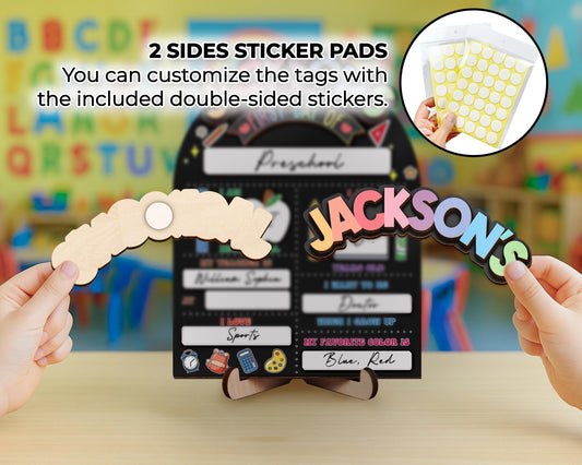 Custom First Day Of School Sign, Last Day of School Sign, Custom Name Sign, Preschool Back To School Dry Erase Sign, 1st Day of School Board