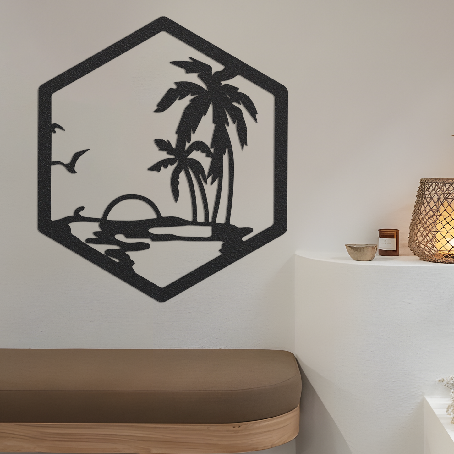 Island Landscape Metal Sign, Island Sunset Metal Sign, Metal Sign, Island, Metal Wall Art, Door Hanger, Home Decor, Backyard Sign