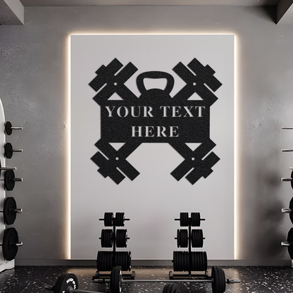 Personalized Gym Sign, Crossfit Gift, Workout Gift, Gym Decor, Home Decor, Home Gym Sign, Work Out, Personalized Sign, Metal Sign