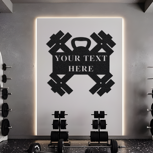 Personalized Gym Sign, Crossfit Gift, Workout Gift, Gym Decor, Home Decor, Home Gym Sign, Work Out, Personalized Sign, Metal Sign