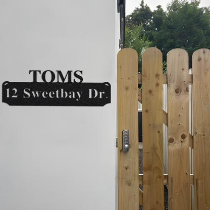 Custom Street Address Sign, Custom Metal Address Sign, Metal House Numbers, Address Plaque, Housewarming Gifts, Address Sign