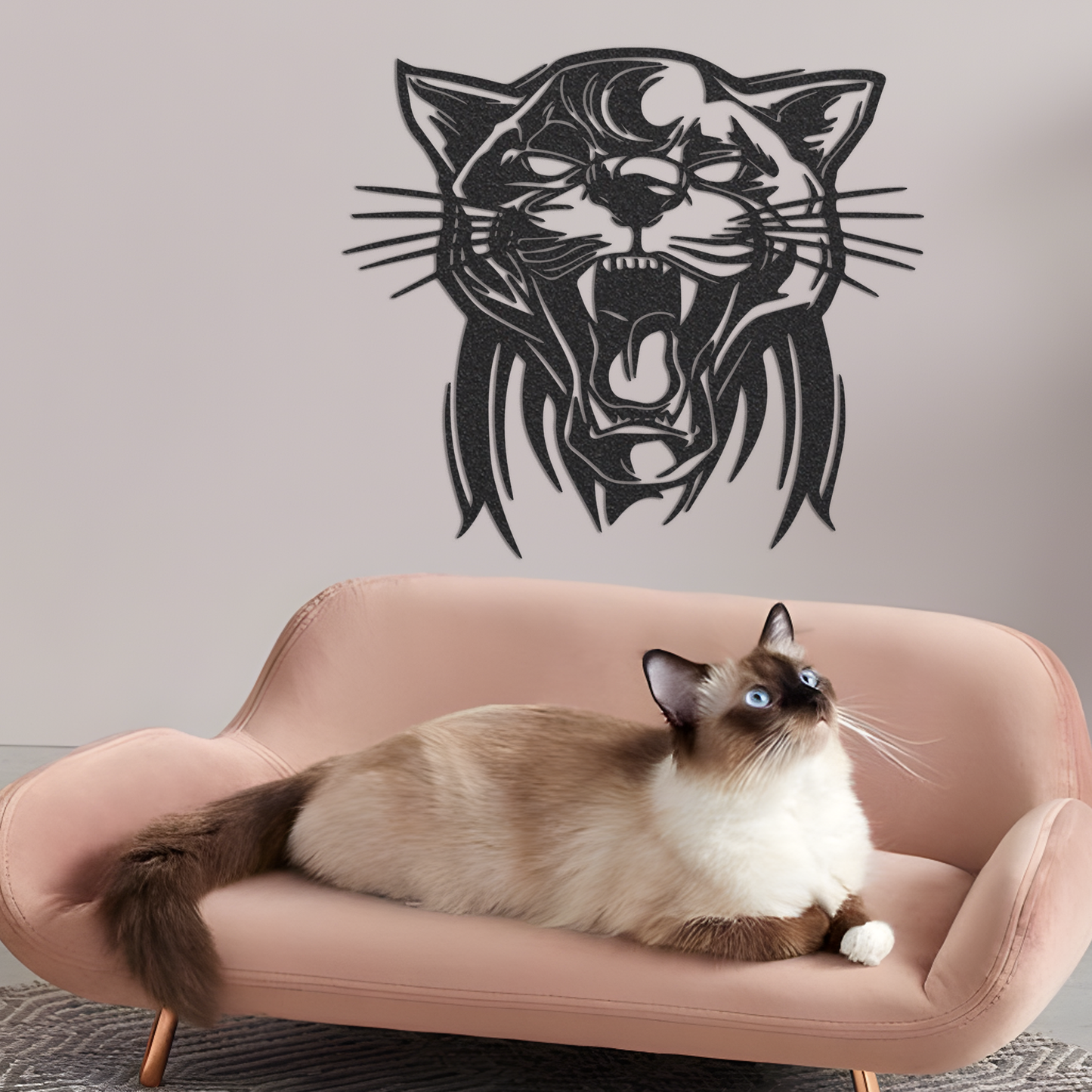 Metal Panther Sign, Metal Animal Sign, Housewarming Gift, Wedding Gift, Metal Sign, Metal Gift, Home Decor, Panther Mascot Accessories