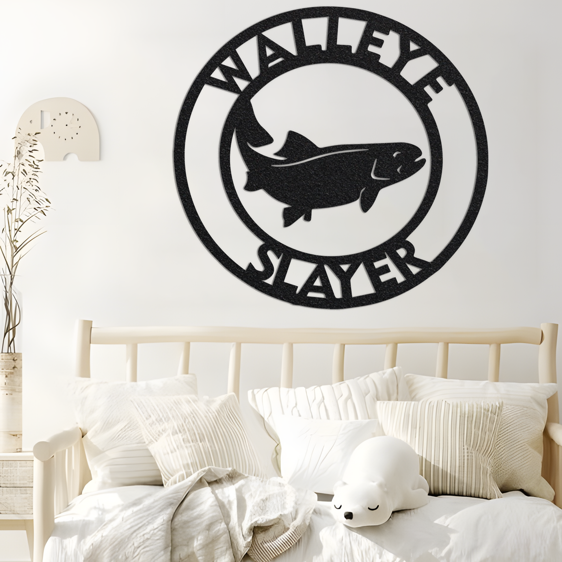 Personalized Fishing Sign / Fishing Sign / Home Decor Fishing Sign / Metal Home Decor / Steel Metal Art / Custom Fishing Wall Art