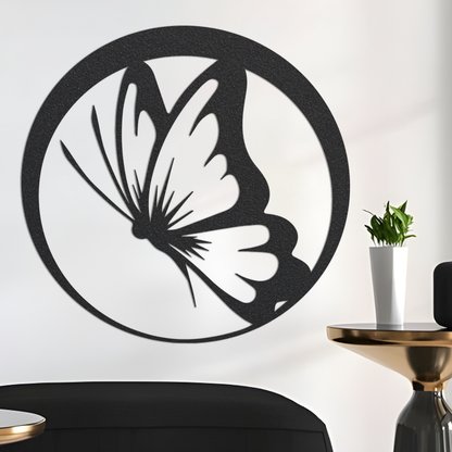 Metal Butterfly Sign, Butterfly Metal Sign, Metal Sign, Housewarming Gift, Home Decor, Backyard Sign, Wedding Gift, Metal Gift