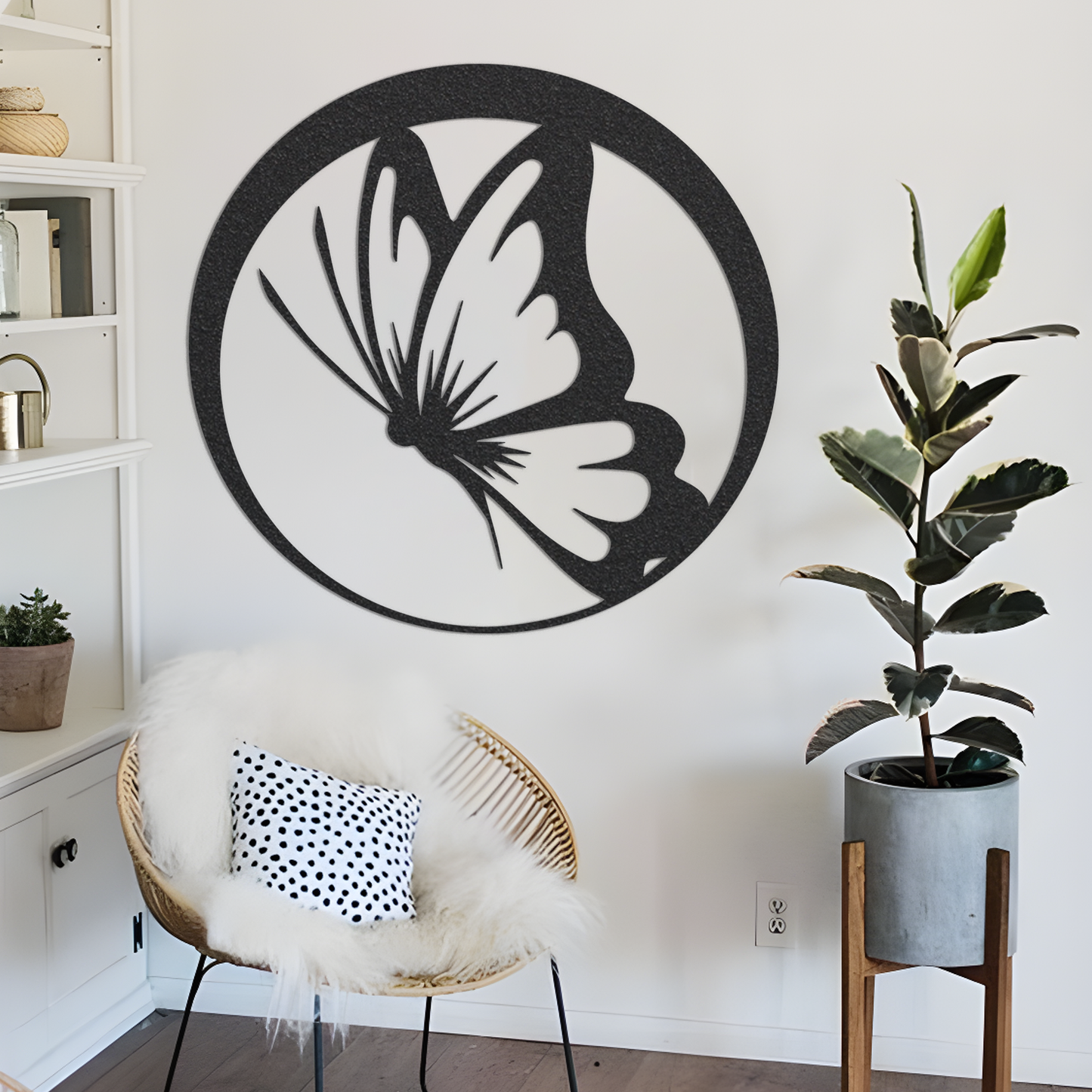 Metal Butterfly Sign, Butterfly Metal Sign, Metal Sign, Housewarming Gift, Home Decor, Backyard Sign, Wedding Gift, Metal Gift