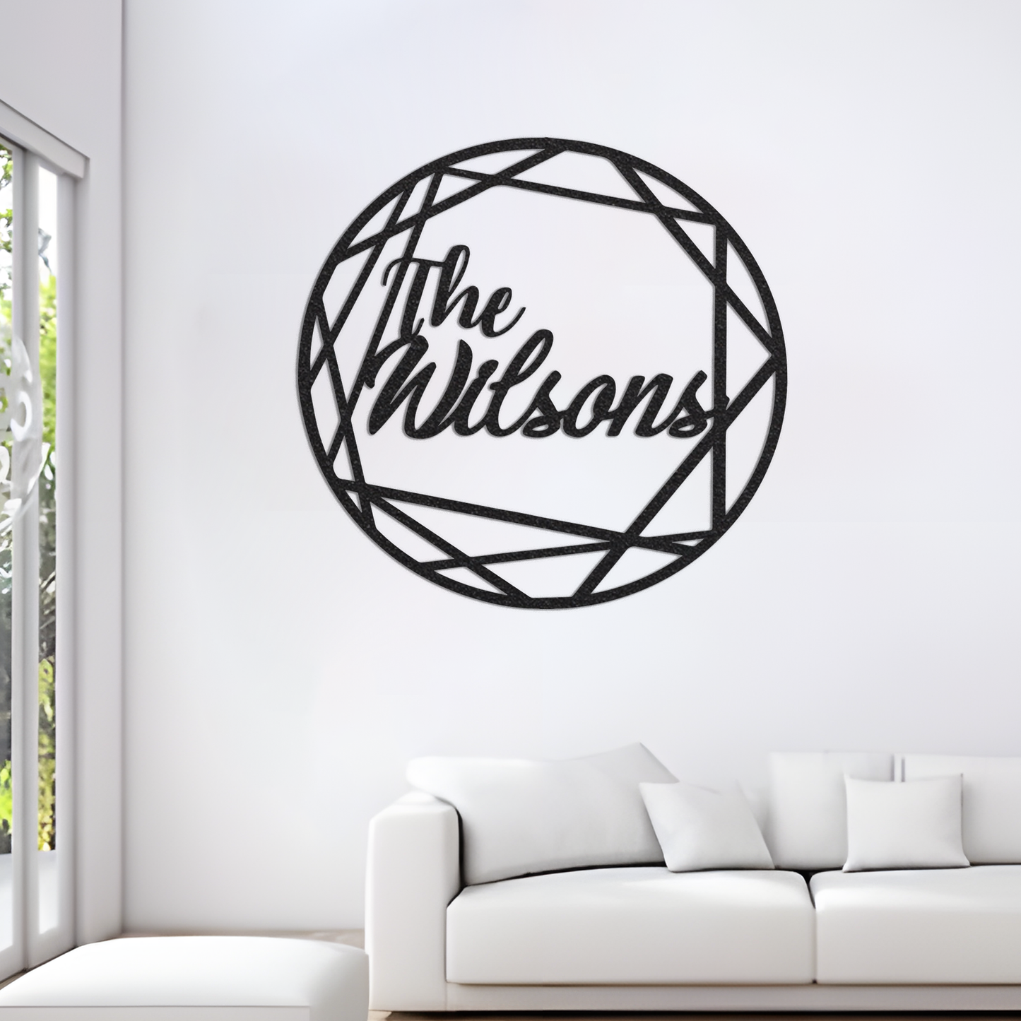 Personalized Family Name Sign / Metal Wall Decor / Monogram Name Sign / Modern Decor / Personalized Home Decor / Metal Wall Art