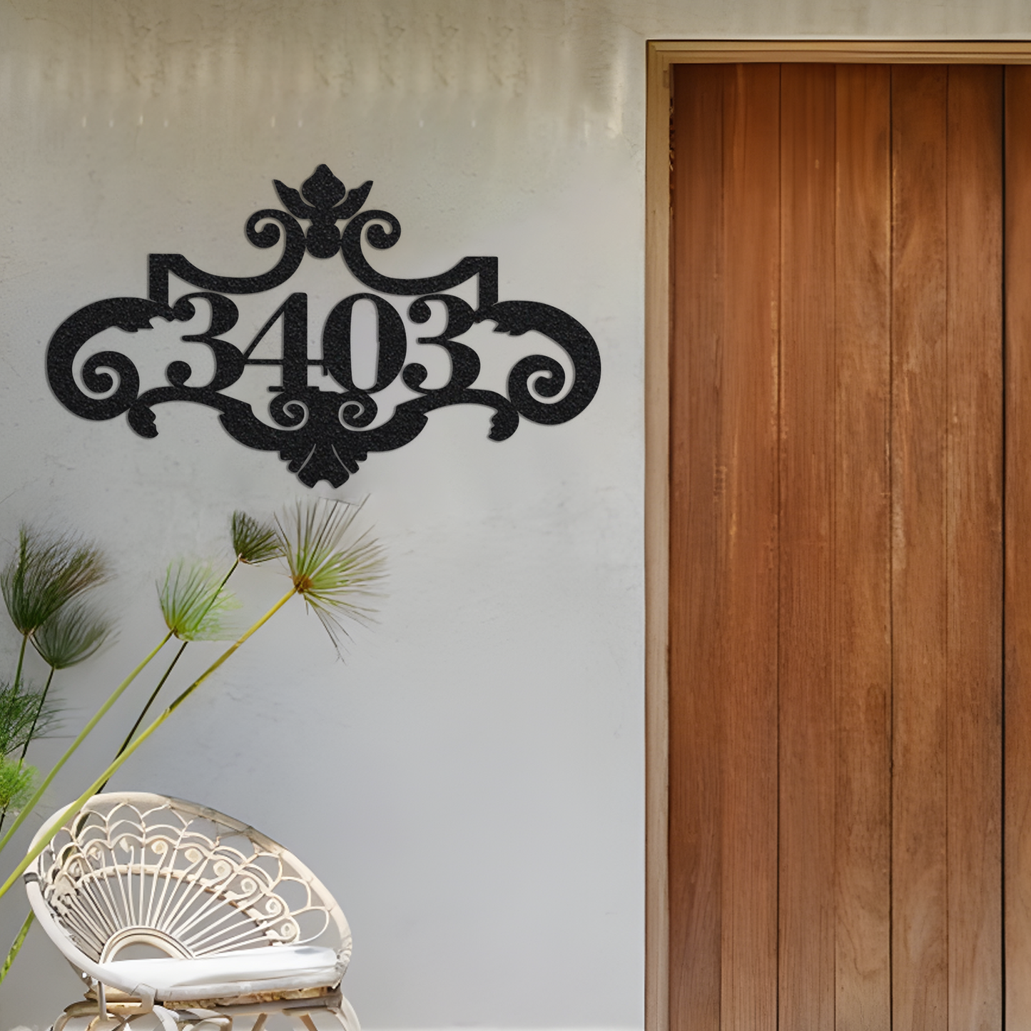 Fancy House Address Plaque / House Address Numbers Sign / Address Sign / Metal Address Sign / Metal House Numbers