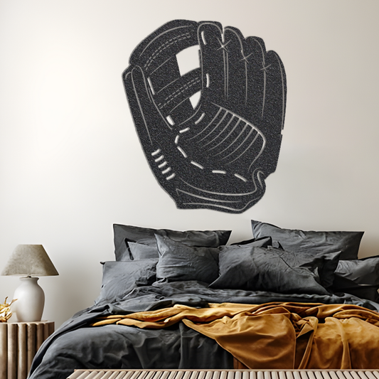 Baseball Metal Sign | Baseball Metal Sign | Children's Baseball Mitt Metal Sign | Custom Baseball Sign | Custom Baseball Plaque