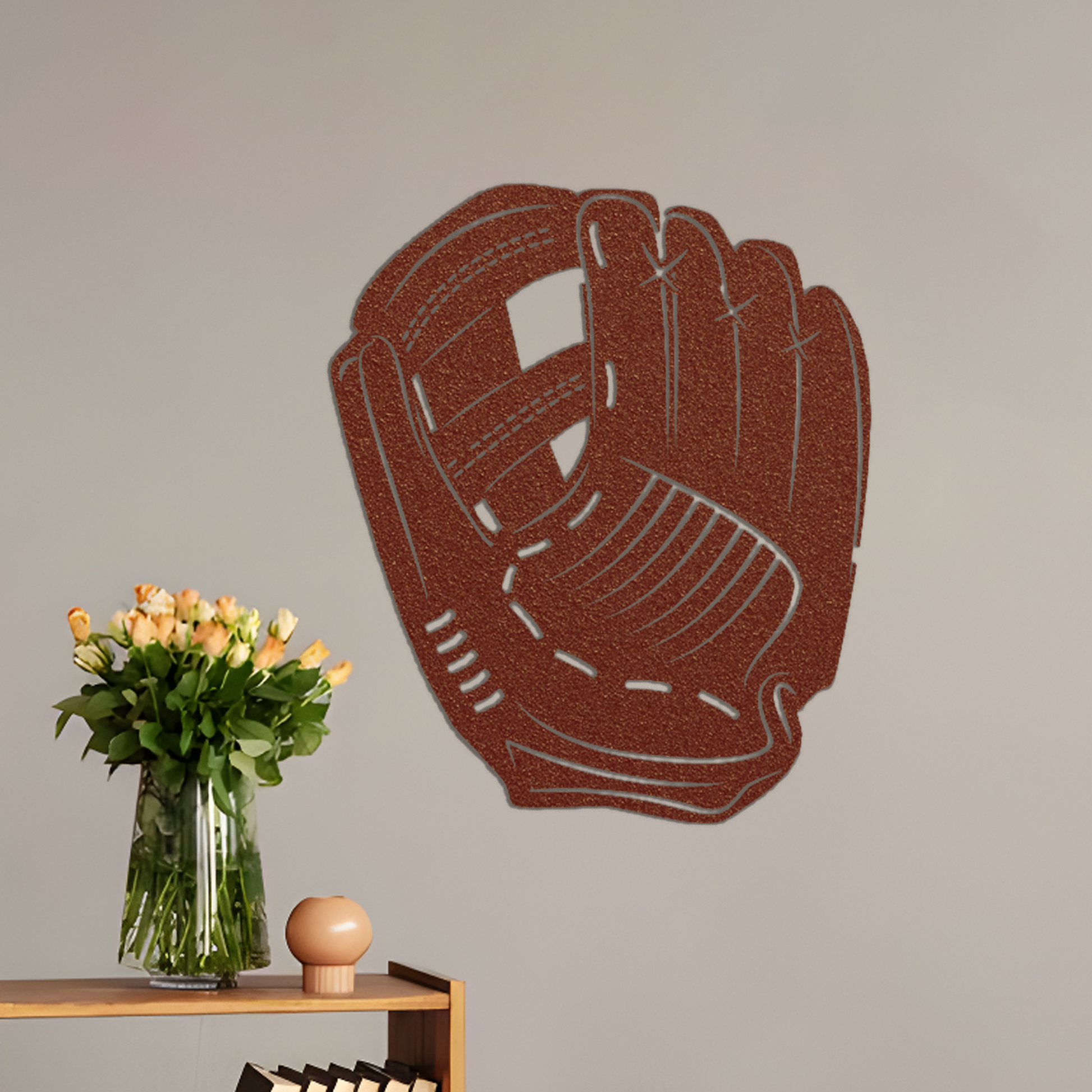 Baseball Metal Sign | Baseball Metal Sign | Children's Baseball Mitt Metal Sign | Custom Baseball Sign | Custom Baseball Plaque