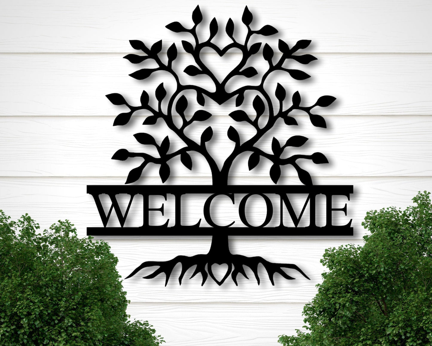 Family Name Sign Metal Last Name Sign for Home Decor Wall Art Personalized Metal Sign Custom Signs Metal Wall Art Tree Wall Decor Metal