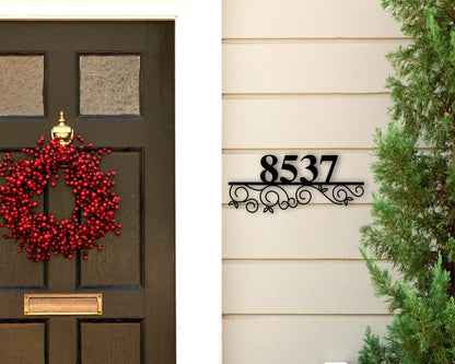 Metal Address Plaque for House, Address Number, Metal Address Sign, House Numbers, Address Sign Metal, Front Porch Address Sign Metal Plaque