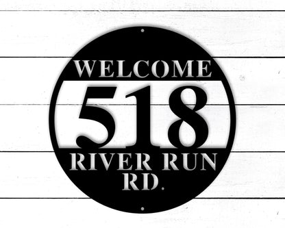 Custom Metal Address Sign for House, Address Plaque for House, Address Sign, Metal House Numbers, House Number Plaque, Metal Address Numbers