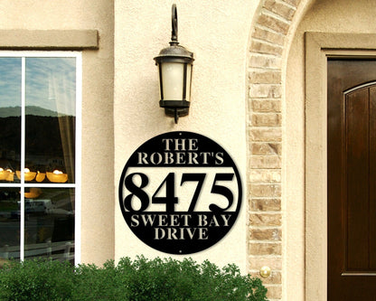 Custom Metal Address Sign for House, Address Plaque for House, Address Sign, Metal House Numbers, House Number Plaque, Metal Address Numbers