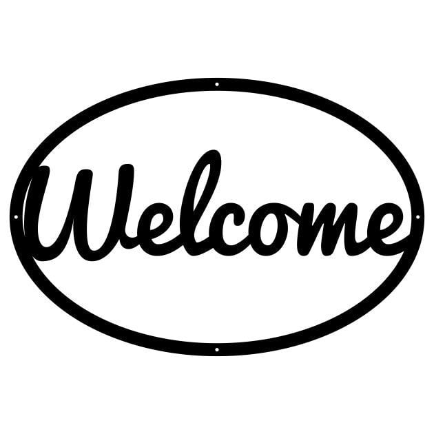 Welcome Metal Wall Art, Welcome Sign Metal Word Art, Outdoor Welcome Home Sign, Laser Cut Welcome Porch Sign, Front Door Sign