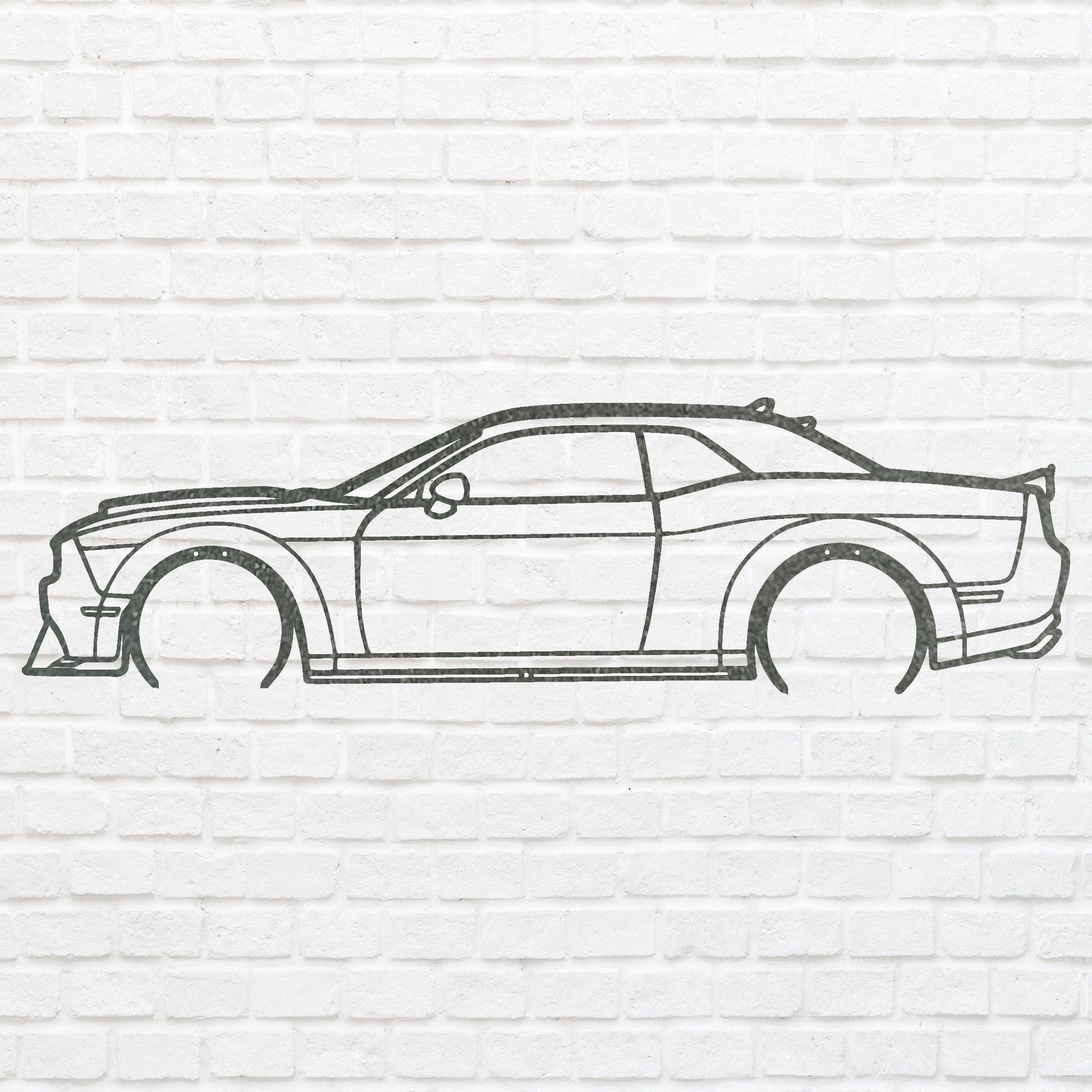 Metal Car Sign, Metal Wall Sign, Geometric Art For House Warming Gift, Laser Cut Metal Sign