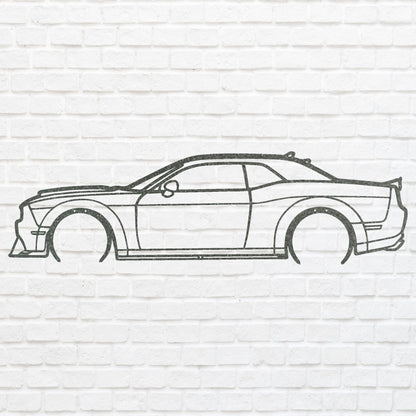 Metal Car Sign, Metal Wall Sign, Geometric Art For House Warming Gift, Laser Cut Metal Sign