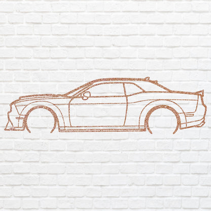 Metal Car Sign, Metal Wall Sign, Geometric Art For House Warming Gift, Laser Cut Metal Sign