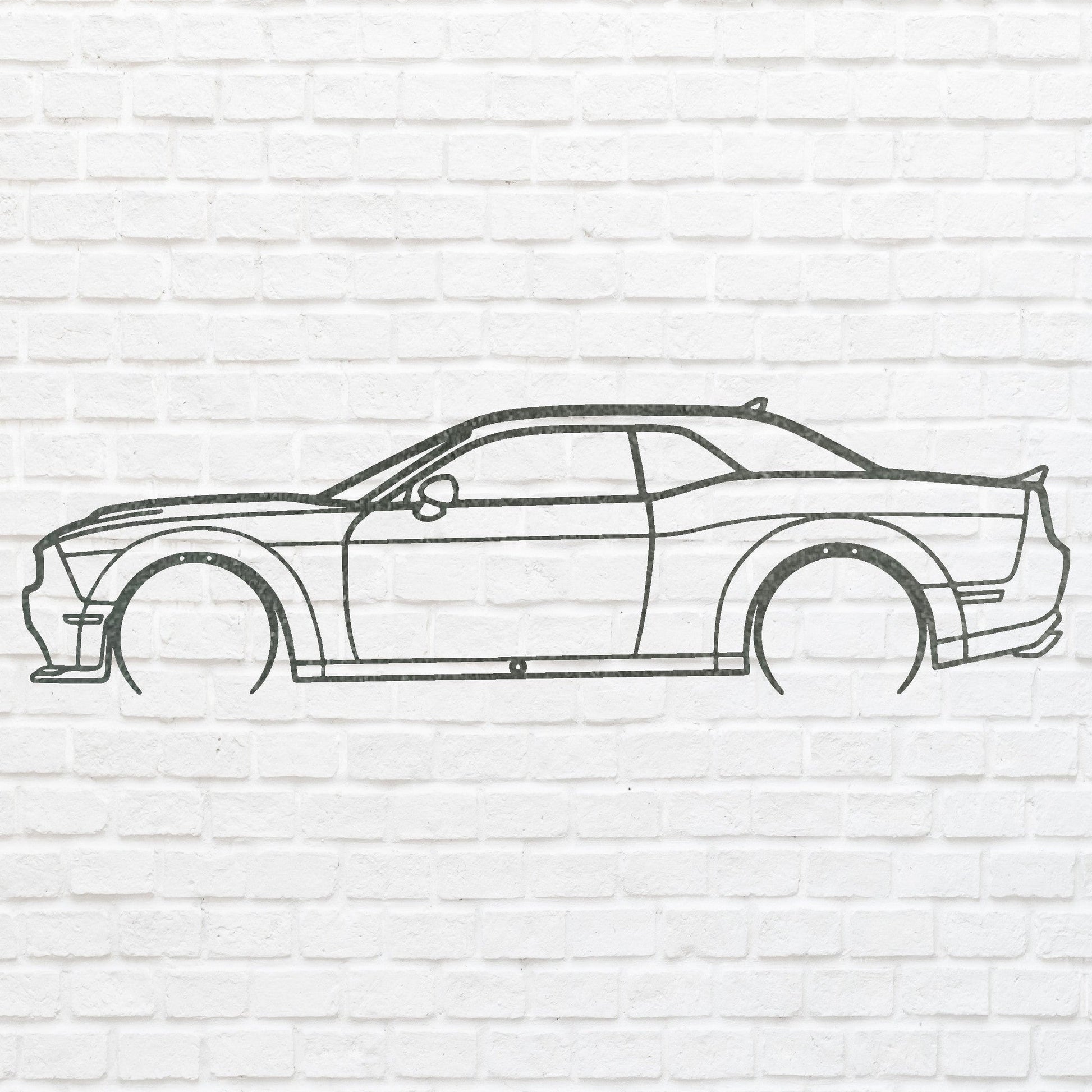 Car Wall Art, Black Metal Art Above Bed Decor, Geometric Wall Art Gift For Car Lover, Automotive Art Wall Decor