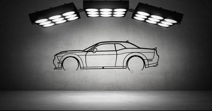 Car Wall Art, Black Metal Art Above Bed Decor, Geometric Wall Art Gift For Car Lover, Automotive Art Wall Decor