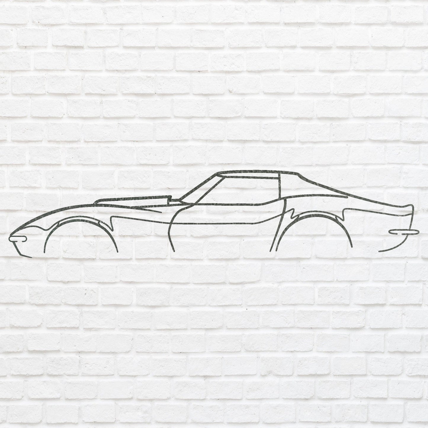 Metal Wall Art, Laser Cut Metal Sign For Garage Decor, Corvette Car Sign For Housewarming Gift, Automotive Decor