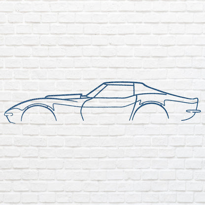 Metal Wall Art, Laser Cut Metal Sign For Garage Decor, Corvette Car Sign For Housewarming Gift, Automotive Decor