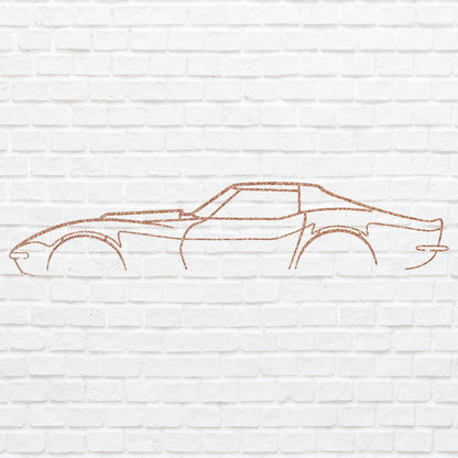 Metal Wall Art, Laser Cut Metal Sign For Garage Decor, Corvette Car Sign For Housewarming Gift, Automotive Decor