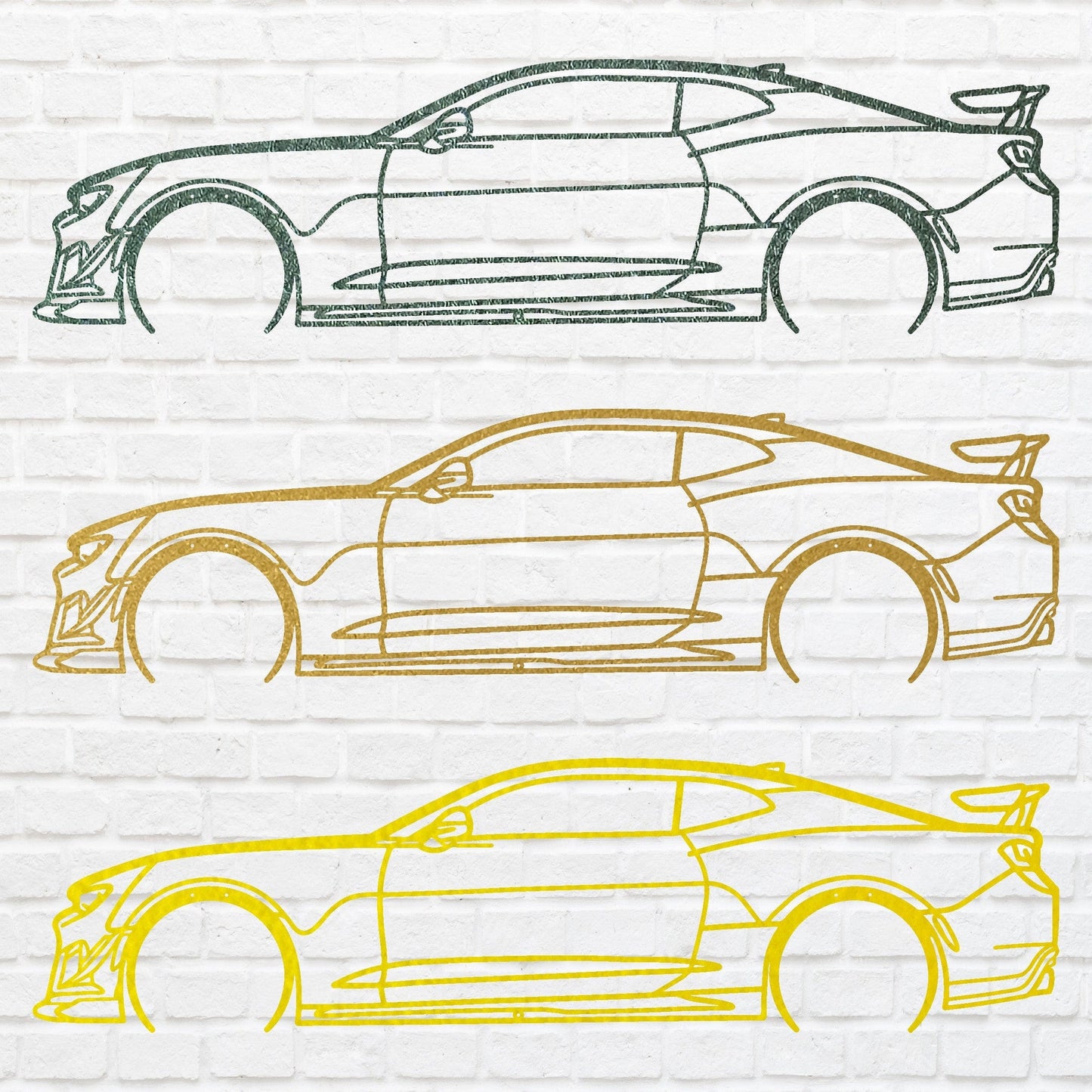 Car Wall Art,Garage Wall Decor, Metal Car Artwork For Bedroom Decor, Classic Wall Art Car Lover Gift