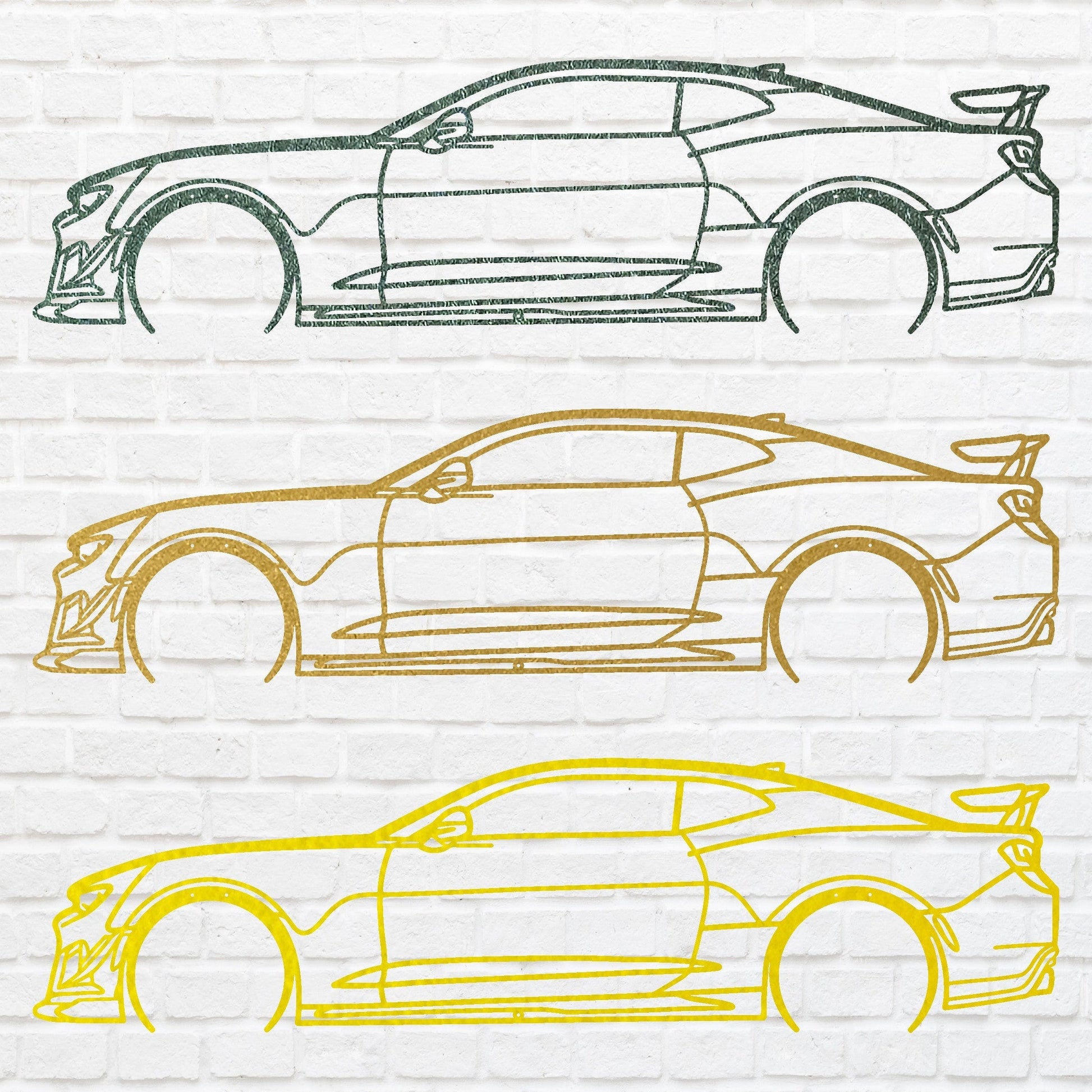 Car Wall Art,Garage Wall Decor, Metal Car Artwork For Bedroom Decor, Classic Wall Art Car Lover Gift