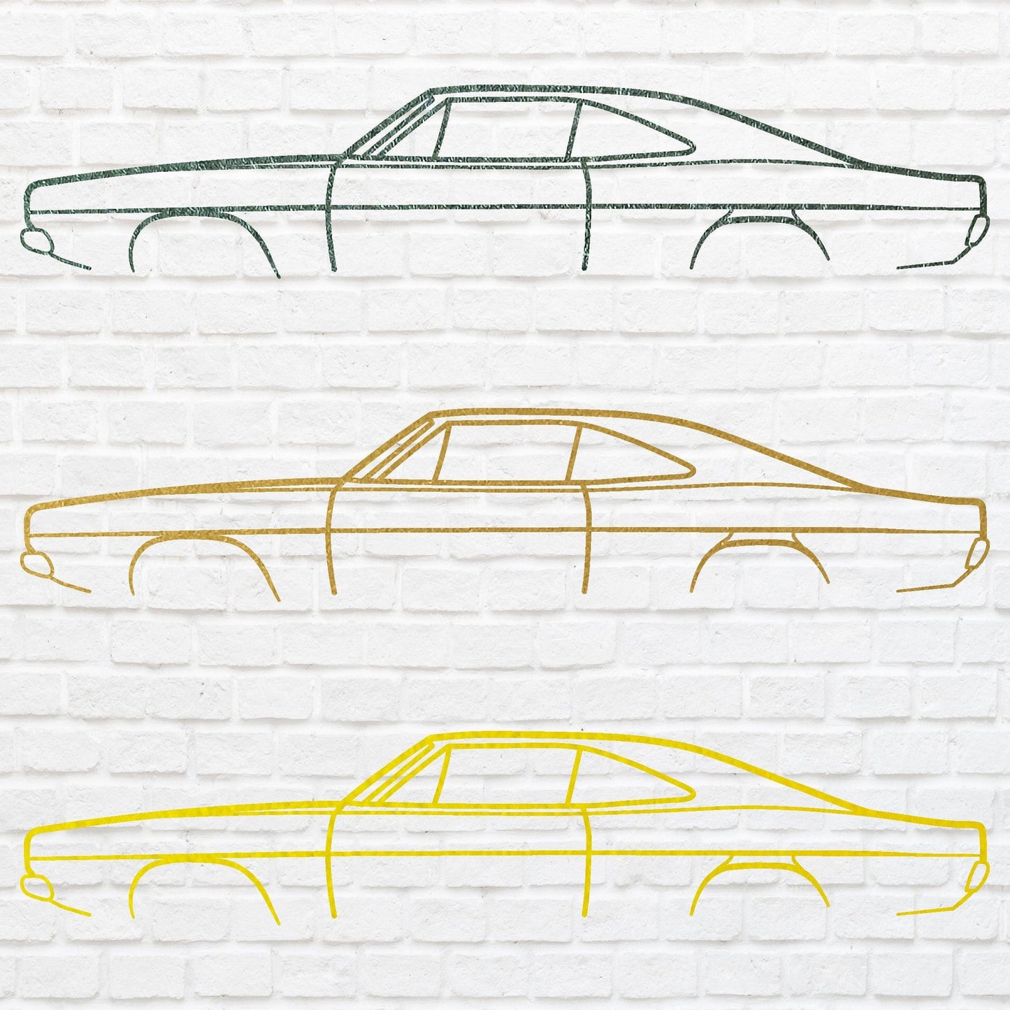 Metal Car Wall Art, Metal Car Sign Garage Decor, Laser Cut Wall Art For House Warming Gift, Gift For Dad