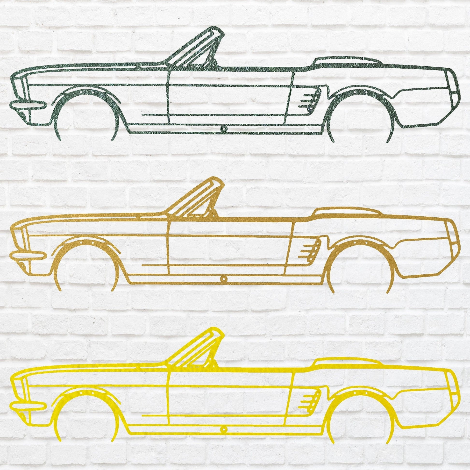 Metal Car Sign, Laser Cut Metal Sign For Garage Decor, Car Artwork Gifts For Driver, Car Lover Room Decor