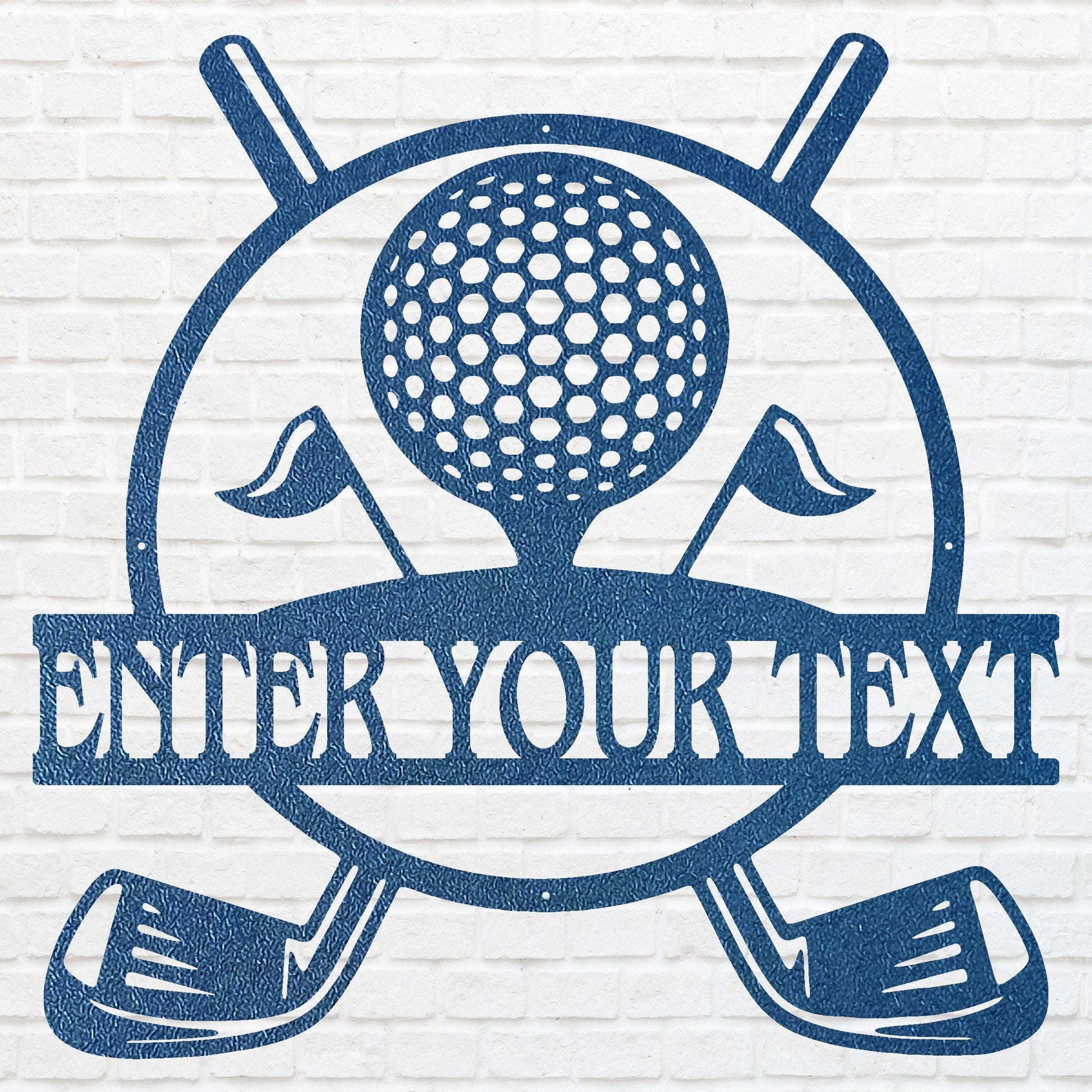 Personalized Golf Name Sign, Custom Metal Name Sign, Game Room Decoration, Home Decor Metal Golf Sign, Golf Player Gift
