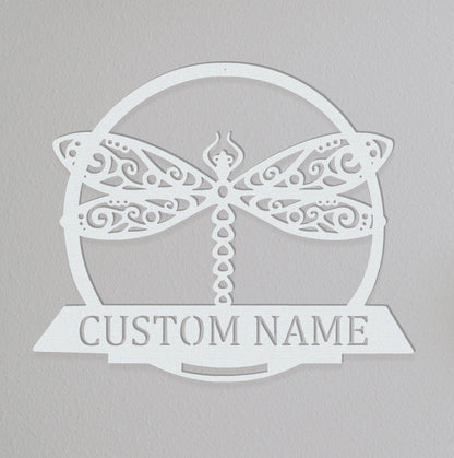 Custom Dragonfly Sign,LED light,Garden Decor,House Decor,Garden Sign,Dragonfly Sign,Personalized Dragonfly Sign,Family Name Sign