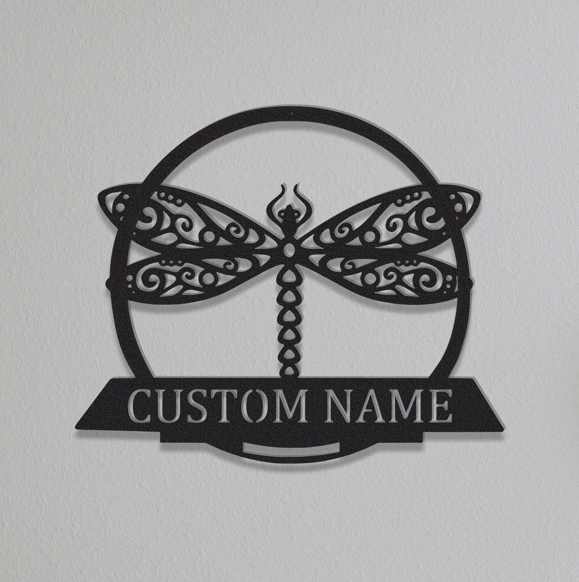Custom Dragonfly Sign,LED light,Garden Decor,House Decor,Garden Sign,Dragonfly Sign,Personalized Dragonfly Sign,Family Name Sign