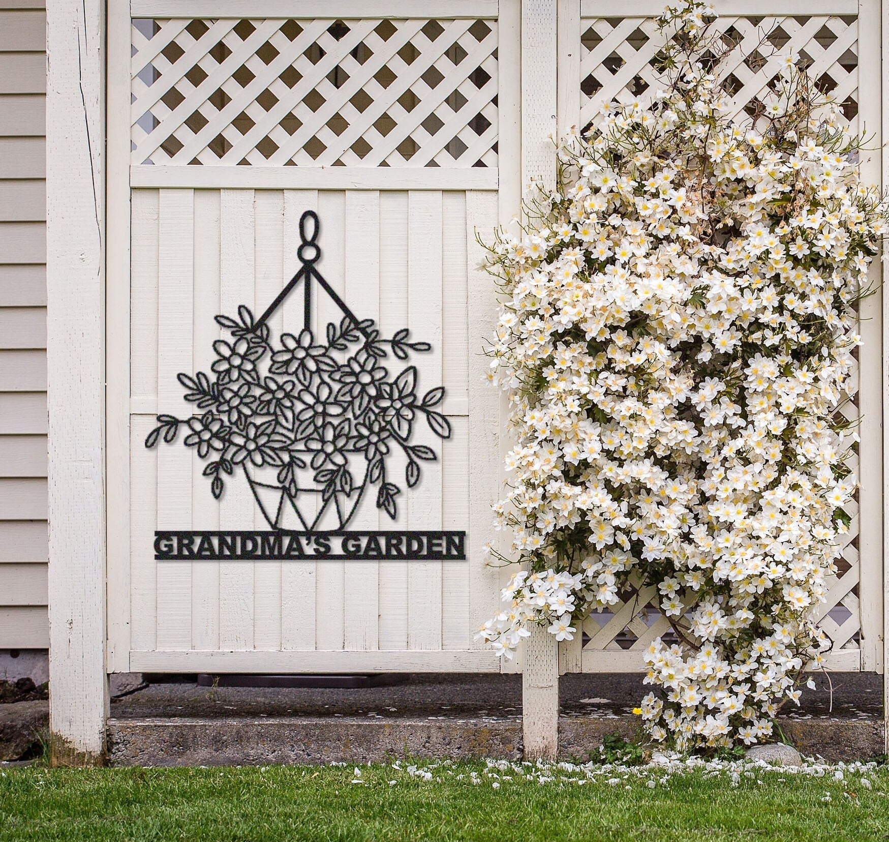 Personalized Garden Sign name,Garden Wall Art,Custom Garden Metal Sign,Garden Decor,Outdoor Decor,Yard Decor,Garden Gate Sign