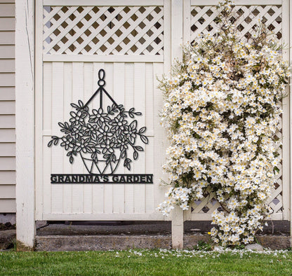 Personalized Garden Sign name,Garden Wall Art,Custom Garden Metal Sign,Garden Decor,Outdoor Decor,Yard Decor,Garden Gate Sign