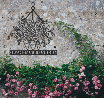 Personalized Garden Sign name,Garden Wall Art,Custom Garden Metal Sign,Garden Decor,Outdoor Decor,Yard Decor,Garden Gate Sign