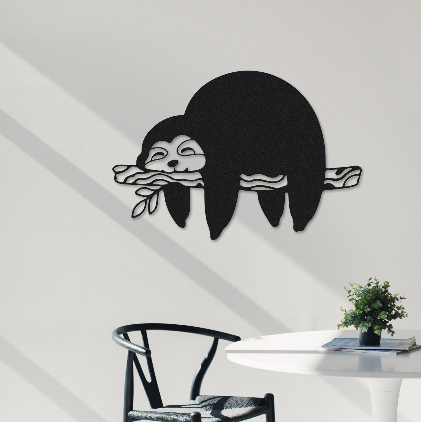 Cute Sloth Metal Wall Art,Lazy Sloth Lover Gift,Sloth Wood Wall Decor,Metal Sloth Art,Room decoration,Housewarming gift,Sloth Metal Sign