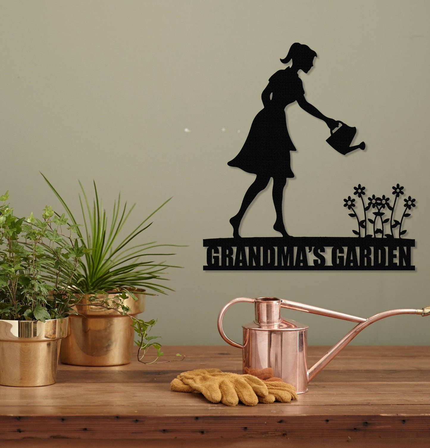 Custom Garden Metal Sign,Garden Wall Art,Personalized Garden Decor,Garden Wall Hanger,Outdoor Decor,Yard Decor,Grandma's Garden sign