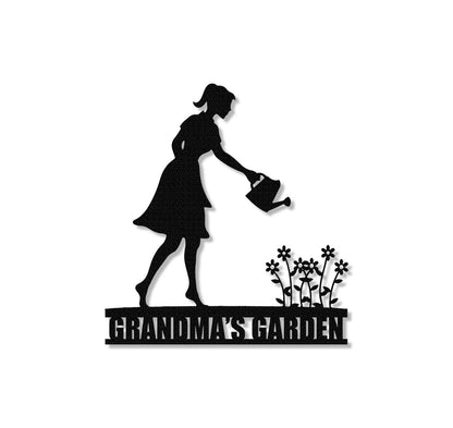 Custom Garden Metal Sign,Garden Wall Art,Personalized Garden Decor,Garden Wall Hanger,Outdoor Decor,Yard Decor,Grandma's Garden sign