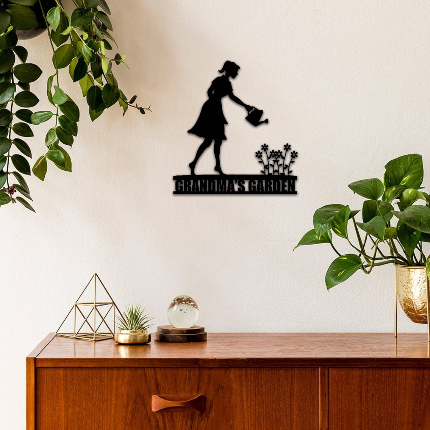 Custom Garden Metal Sign,Garden Wall Art,Personalized Garden Decor,Garden Wall Hanger,Outdoor Decor,Yard Decor,Grandma's Garden sign