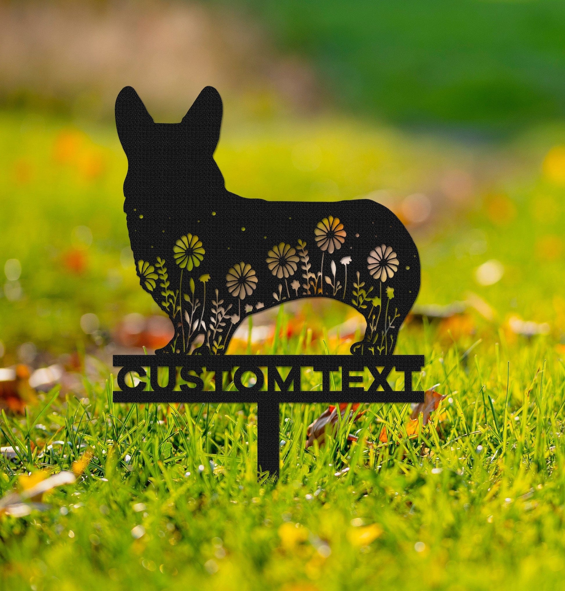 Custom Corgi Memorial Stake Sign,Pet Grave Markers Sign, Metal Sign With Stake,Pet Loss Gift,Sympathy Sign, Remembrance Stake